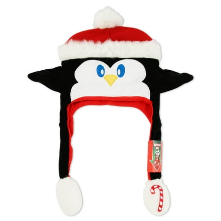 ABG Accessories Ugly Christmas Penguin 'Squeeze and Flap' Fun Hat, Little Girls, Age 4-7