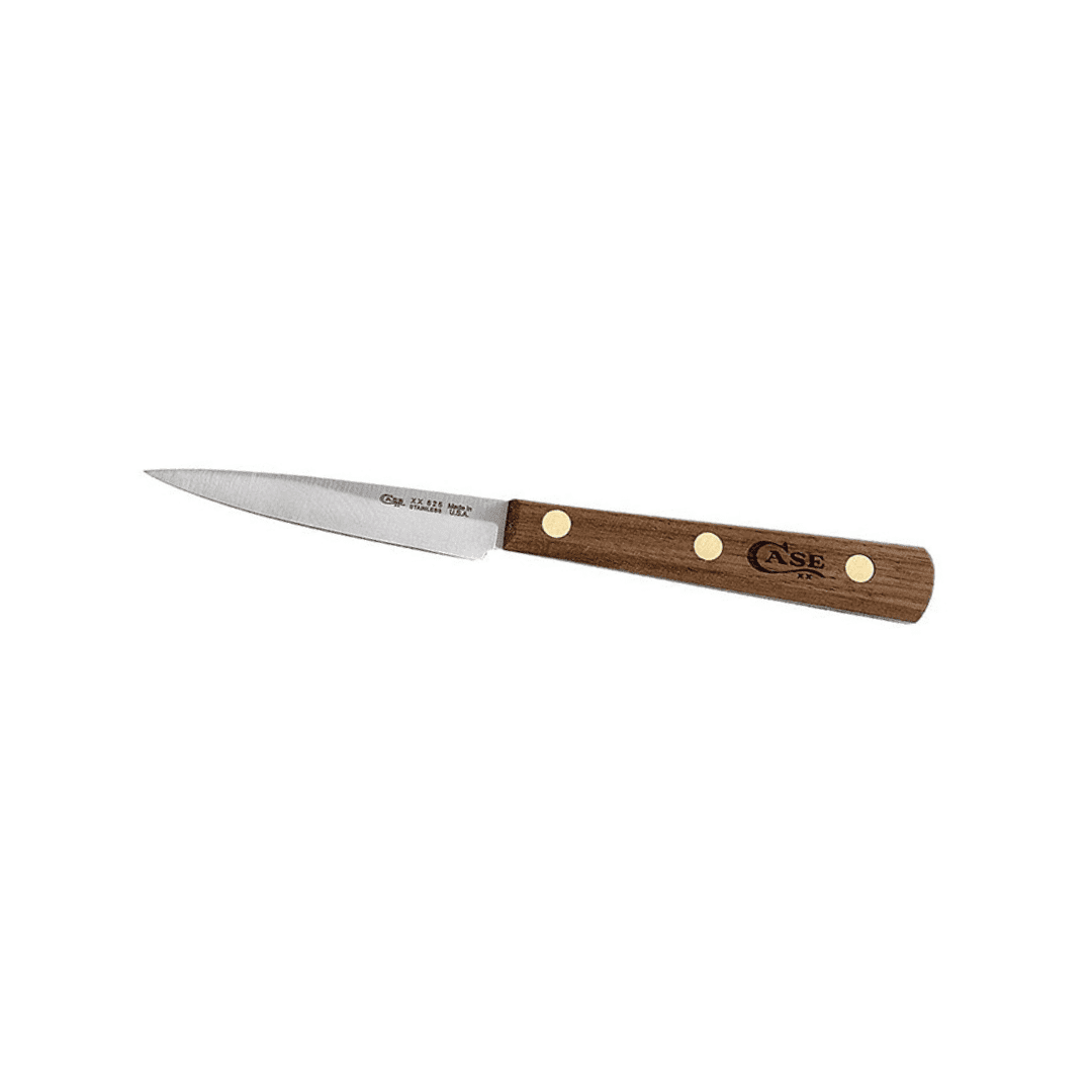 Case 3″ Spear Point Paring Knife – Walnut Handle – Tru-Sharp Stainless Steel – Full Tang – Model 07319
