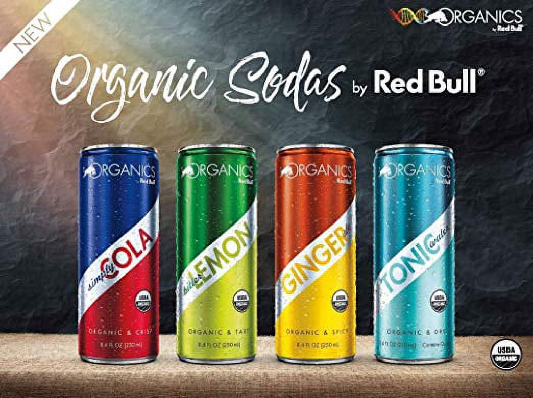 (24 Cans) Organics by Red Bull, Tonic Water, 8.4 Fl Oz, Organic