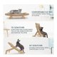 thumbnail image 1 of Rascador de madera para mascotas Tabla para rascar para mascotas Almohadilla para rascar Juguetes para mascotas Alfombrilla para pulir uñas Alfombrilla para pulir para entrenamiento C, 1 of 5