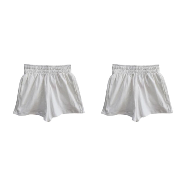 Pantalones cortos para mujer Sonducket informales elegantes de cintura alta color Negro y Blanco M L XL 2XL