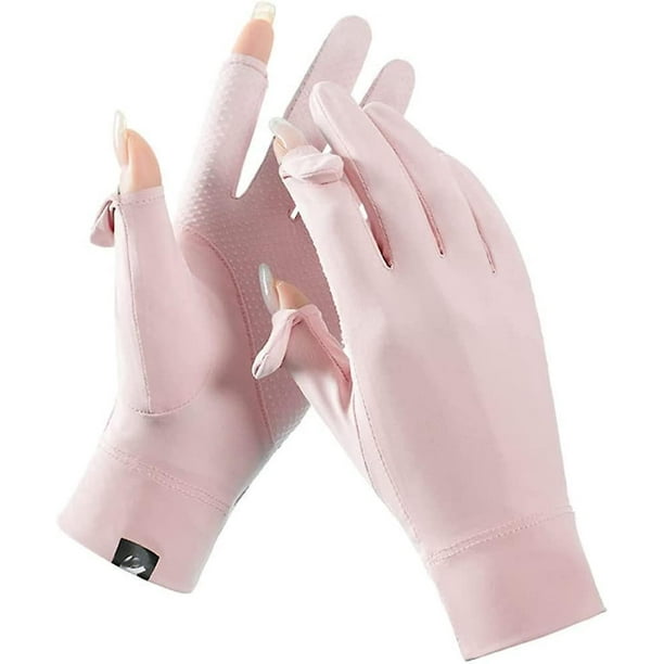 Summer Driving Gloves Fingerless Gloves UV Protection Non-slip Sunscreen