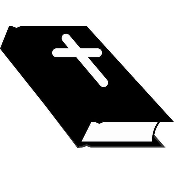 5 inx 3.5in Die Cut Black Bible Bumper Sticker Decal Car Window Stickers Decals