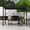 Charcoal, variant on Mirador 10'x 10' Outdoor Pergola, 80S Steel Frame w/ Adjustable Louvers Roof for Garden, Patio, Backyard, Latte
