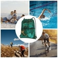 thumbnail image 6 of Naloa Green Gold Glitter Drawstring Backpack String Bag Cinch Water Resistant for Gym Shopping Sport Yoga, 6 of 6