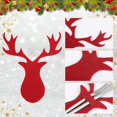 thumbnail image 4 of Juego de 8 mini portacubiertos navideños CHAO Decoración roja, 4 of 5