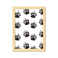 thumbnail image 1 of Cuadro de madera decorativa Unbranded Paw Print A4, 1 of 3