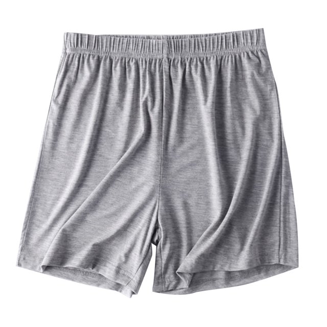 Pantalones QIIBURR para mujer, cintura elástica, pantalones cortos de verano para mujer, cintura elástica, lisos, finos, de color liso, estilo informal, pijamas holgados, pantalones de casa,