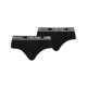thumbnail image 1 of HEAD Hombres Brief, Paquete de 2 - Bragas, Calzoncillos, Logotipo Cintura, Algodón Stretch Negro M (Medium), 1 of 3
