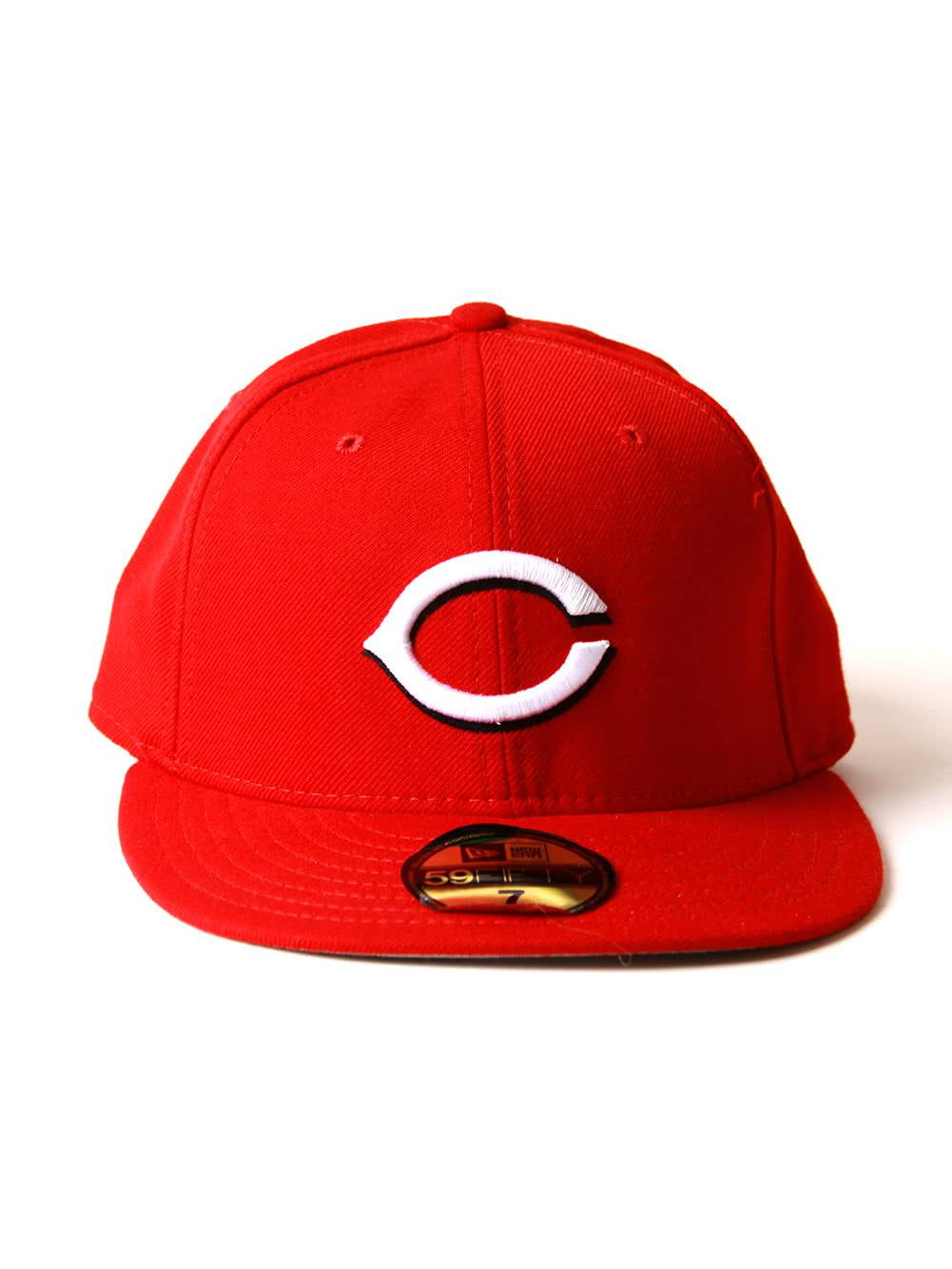 Cincinnati Reds Fitted On Field Baseball Cap Hat Red Wool (Size 7 1/8
