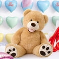 thumbnail image 3 of Peluche Morismos, oso de peluche gigante, color marrón claro, 100 cm, 3 of 6