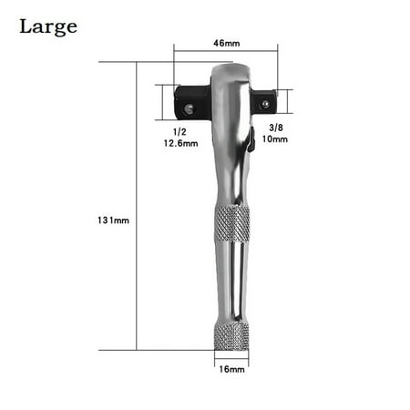 

GLFILL 1Pc 72 Teeth Ratchet Socket Wrench Mini Double Ended Torque Wrench Spanner Rod