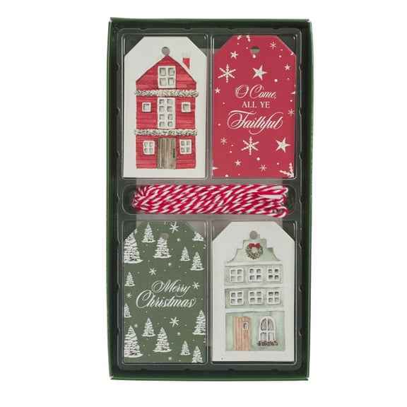 Gift Tags 16pc Christmas Home, (Hardcover)
