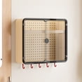 thumbnail image 4 of Bathroom Wall Mounted Storage Cabinet with Double Doors and Pegboard Organizer for Easy Access - Multifunctional Space Saver for Vanity, Shower, Kitchen, Garage, and Laundry Room, 4 of 6