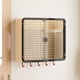thumbnail image 4 of Contenedores de almacenamiento, armario de almacenamiento de pared para baño con puertas dobles y tablero perforado, organizador multifuncional para tocador y ducha, cajas de almacenamiento de plástic, 4 of 6