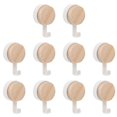 thumbnail image 3 of 10pcs Wall Hanging Hooks Wooden Hooks Wall Adhesive Hooks Decorative Key Hooks Bag Hooks, 3 of 4