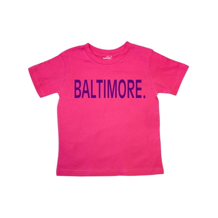 

Inktastic Baltimore in Purple Text Gift Toddler Boy or Toddler Girl T-Shirt