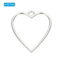thumbnail image 3 of Open Bezels for Resin, 60 Pcs Alloy Heart Shape Open Back Frame Pendants DIY and Crafting, Bronze, 3 of 7