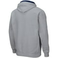 thumbnail image 3 of Men's Colosseum Heathered Gray Ole Miss Rebels Arch & Logo 3.0 Full-Zip Hoodie, 3 of 3