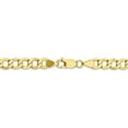 thumbnail image 4 of 10K Yellow Gold chain Curb 24 in 6.5 mm 6.5mm Semi-Solid Link, 4 of 5