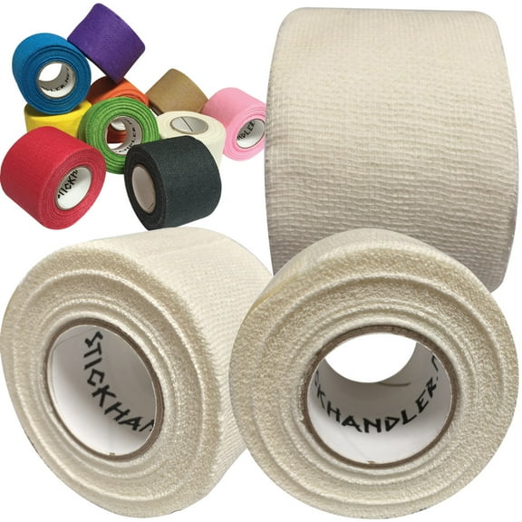 STICK HANDLER™  Professional Hockey Grip Tape Pro Pack  (White | Three Pack)