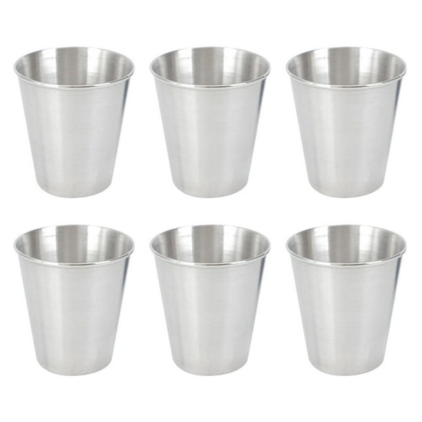 Cazas de acero inoxidable de 6 piezas tazas de tiro de acero inoxidable tazas de licores duraderos