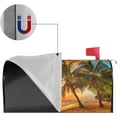 thumbnail image 6 of Beach Palm Trees Mailbox Cover Magnetic Sunset Over The Sea Waterproof Mailbox Wraps Post Letter Box Decor 21x18 in, 6 of 7