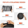 thumbnail image 4 of MADIKA Pop-up Collapsible Mesh Laundry Hamper 75L, Foldable Dirty Clothes Basket Black 24"H, 4 of 8