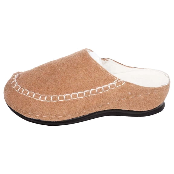 Wovix Women Men Slip On Moccasin Slippers Indoor Outdoor Warm Fuzzy Comfy House Shoes Fluffy Wide Loafer Slippers Daily Brown 37