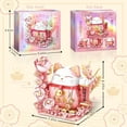 thumbnail image 3 of SKQIT Lucky Cat Building Block Set 868Pcs Cute Fortune Cat with Flowers Building Blocks, Christmas Birthday Creative Gift for Adult (Red Cat), 3 of 16