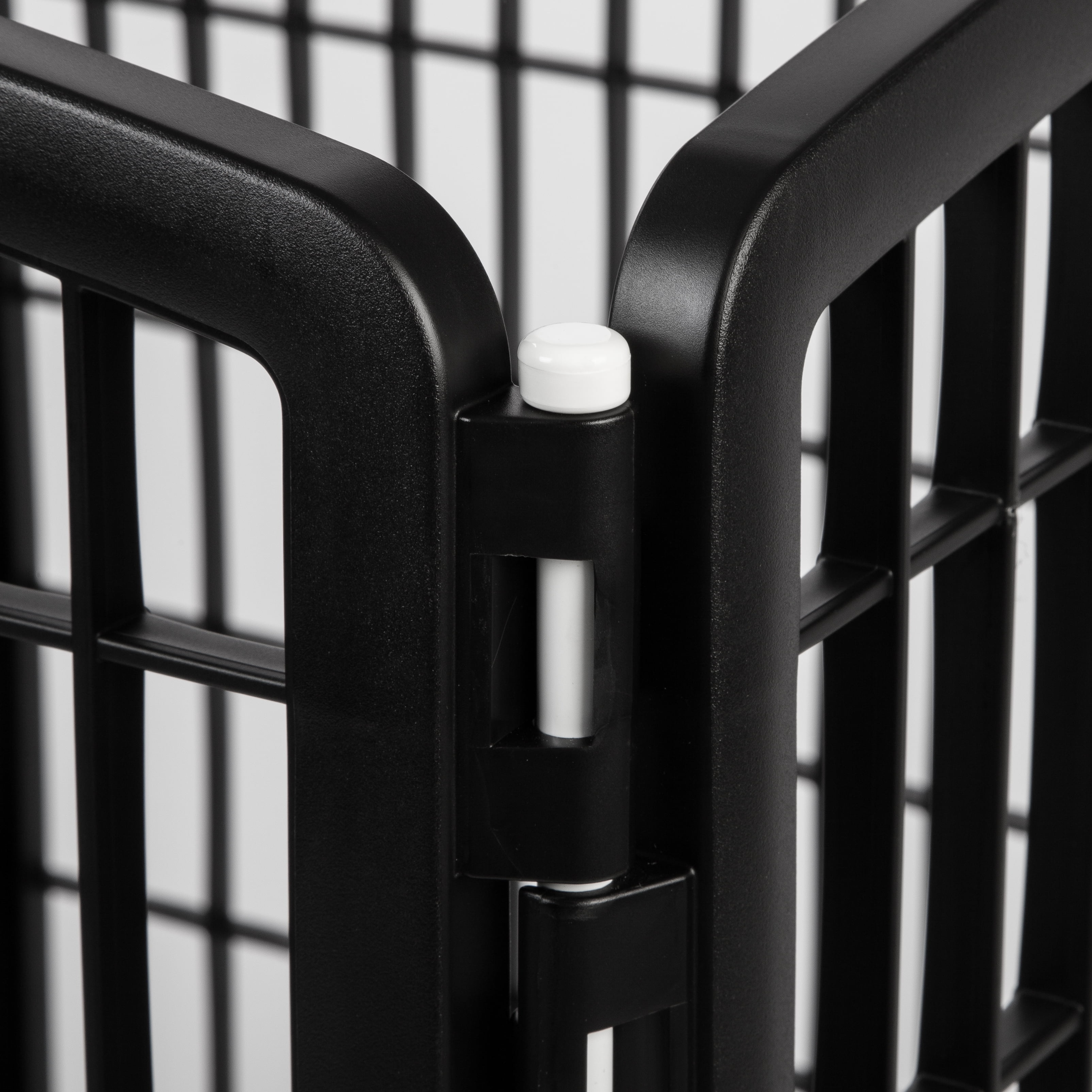 IRIS USA 34" Exercise 8-Panel Pet Playpen, for Small Medium Large Dogs, Keep Pets Secure, Easy Assemble, Rust-Free, Heavy-Duty Molded Plastic, Customizable, Black