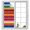 Orange, variant on Window Privacy Film Mexican Style Stained Glass Window Film Decorative Sun Block Window Cover Colorful Mexico Stripes Ombre Blue Window Clings Static Adhesive Sticker for Bathroom 23.6"x78.7"