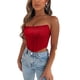 thumbnail image 5 of Txlixc Mujeres Sexy Bustiers Color sólido fuera del hombro Crop Tank Top Push Up Corsés sin tirantes Txlixc Sexy, 5 of 7
