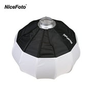 NiceFoto 50cm/20inch Foldable Lantern Style Softbox Ball Shape Soft Box with Bowens Mount Quick-Install Portable for Speedlite Studio Strobe Flash Light