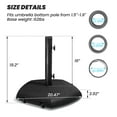 thumbnail image 2 of Crestlive Products 45 lbs Heavy Duty Square Stone Patio Umbrella Base in Black, 2 of 9
