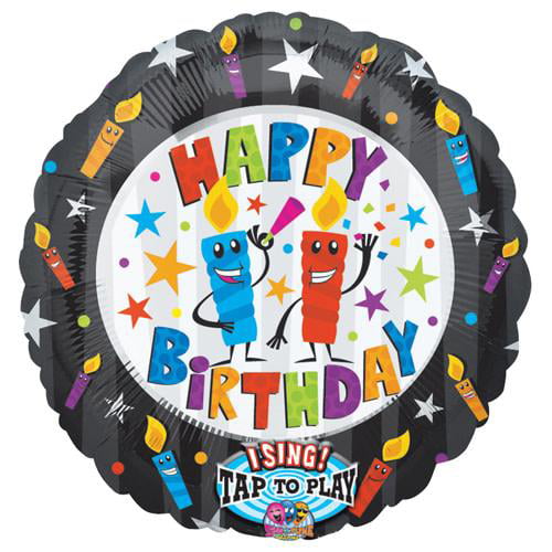 bord Minder dan thermometer LOONBALLOON Singing Balloons, 28″ HAPPY BIRTHDAY CANDLES SING-A-TUNE -  Walmart.com