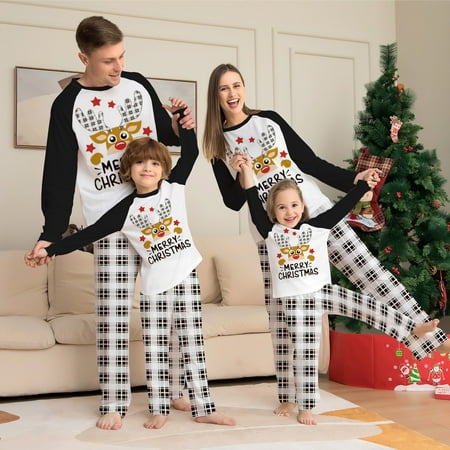 

HAWEE Christmas Pajamas for Family Red Christmas Pjs for Family Matching Sets Family Christmas Pajamas Xmas Jammies Sleepwear