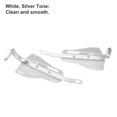 thumbnail image 4 of Unique Bargains 1 Set Universal Coffin Cut Large Motorcycle Handlebar Hand Guards Replacement White Plastic, 4 of 7