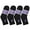 12-pairs Black, variant on Falari 6-Pack Diabetic Socks Ankle Unisex Physicians Approved Socks Size 9-11 Gray