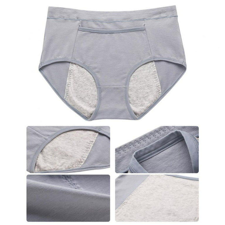 5 Pcs Cotton Menstrual Period Panties Plus Size Women Heavy Flow – SER  Solutions
