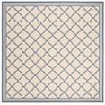 thumbnail image 2 of Safavieh Linden Danny Geometric Indoor/Outdoor Area Rug, Cream/Blue, 6'7" x 6'7" Square, 2 of 8