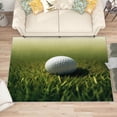 thumbnail image 2 of Sports Golf Area Rugs, 3D Ball Green Carpet, Washable Non Slip Low Pile Soft Rug for Living Room Bedroom Decor Mat 5ftx8ft, 2 of 8