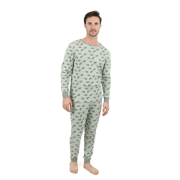 Leveret - Leveret Mens Pajamas Elephant 2 Piece Pajama Set 100% Cotton ...