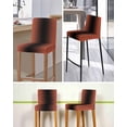thumbnail image 5 of Red Black Ombre Bar Stool Covers Set of 4, Modern Gradient Abstract Art Stretch Washable Bar Chair Covers with Backs, Removable Pub Counter Height Chair Cover for Kitchen Dining Room Cafe, 5 of 7