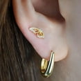 thumbnail image 2 of Anygolds 14K Solid Gold Butterfly Half Wing CZ Stud - Cartilage, Helix, 18G, Left/Right, 2 of 10