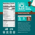 thumbnail image 6 of IQBAR Brain and Body Keto Protein Bars - Toasted Coconut Chip Keto Bars - 12-Count Energy Bars - Low Carb Protein Bars - High Fiber Vegan Bars and Low Sugar Meal Replacement Bars - Vegan Snacks, 6 of 6