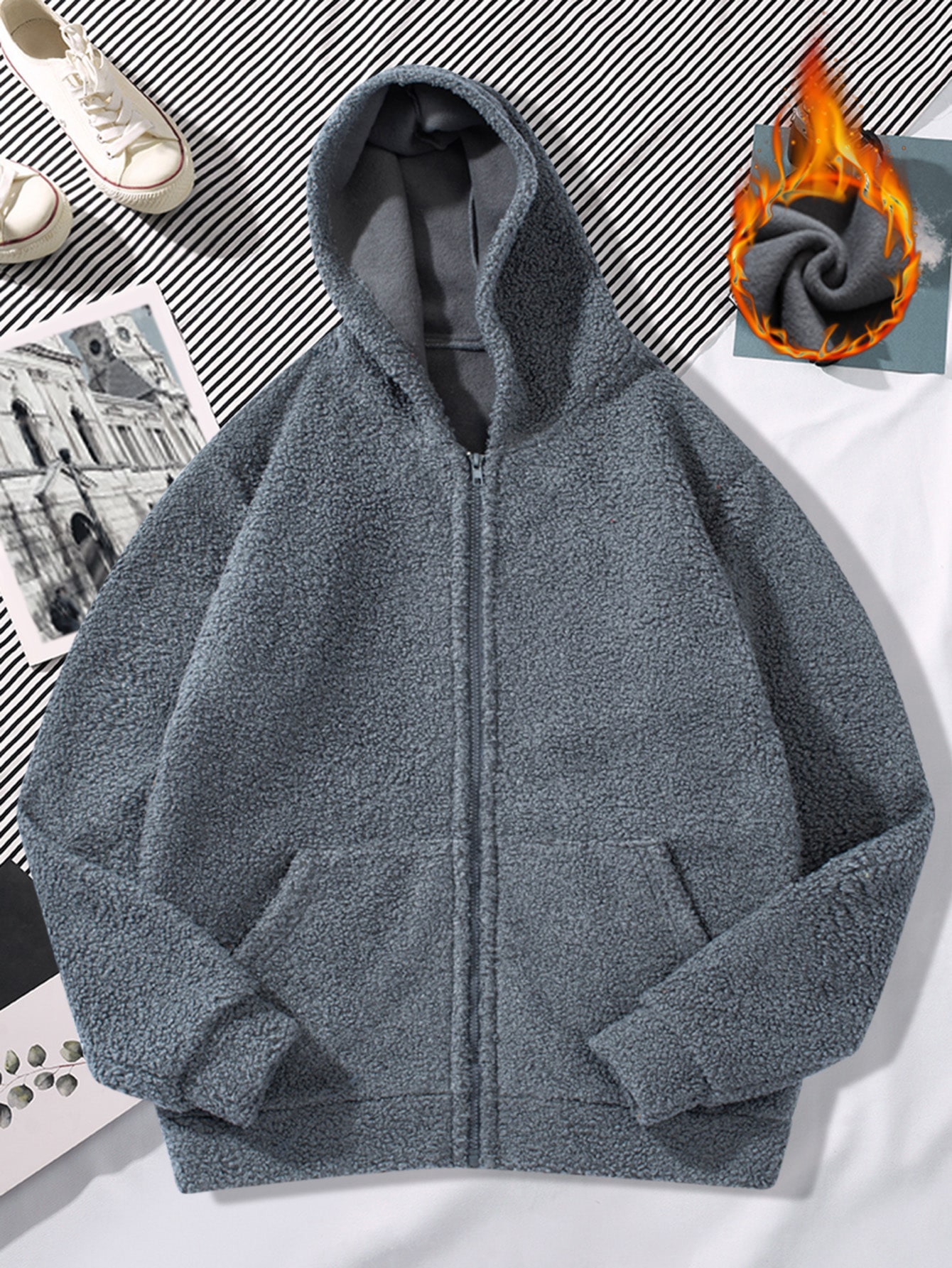 casual jacket with hood