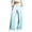 Light Blue, variant on cocolona Womens Gradient Casual Pants Elastic Waist Drawstring Wide Leg Travel Workout Pants with Pockets
