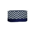 thumbnail image 1 of Baby Doll Minky Chevron Crib Skirt/Dust Ruffle, Navy, 1 of 1