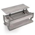 thumbnail image 3 of Furniture of America Tromb Wood Lift-Top Storage Coffee Table in White, 3 of 13